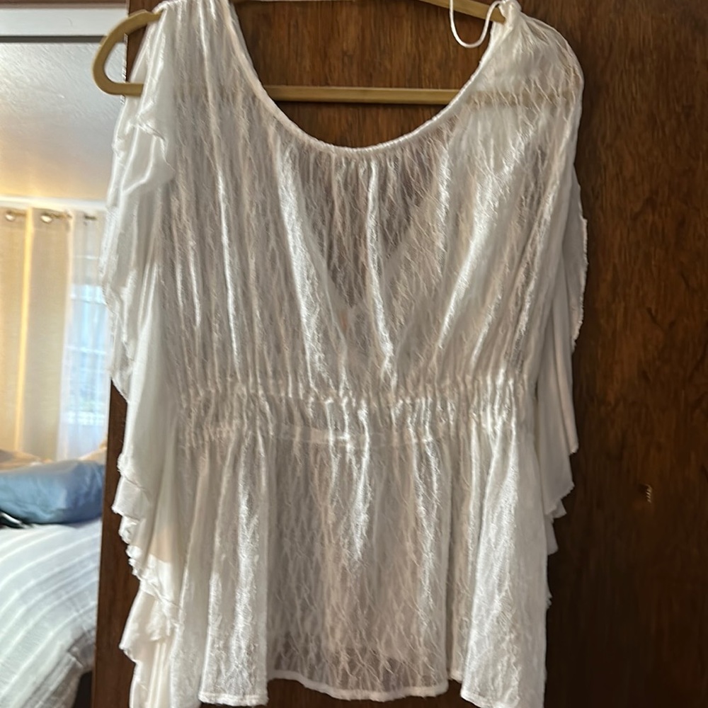 Free people white lace top